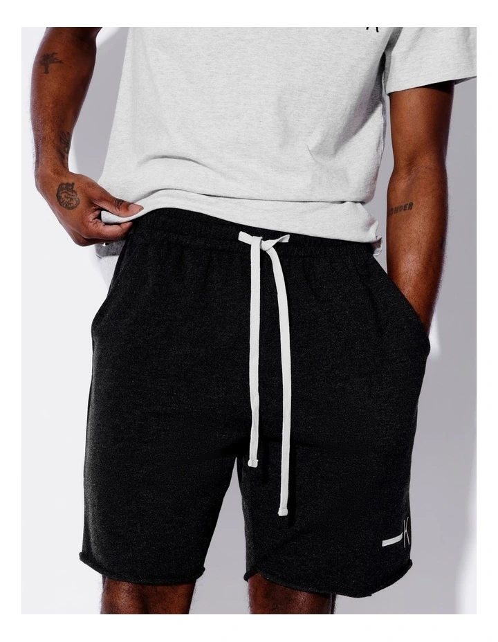 Tee & Terry Knit Short Plain in Black image 3