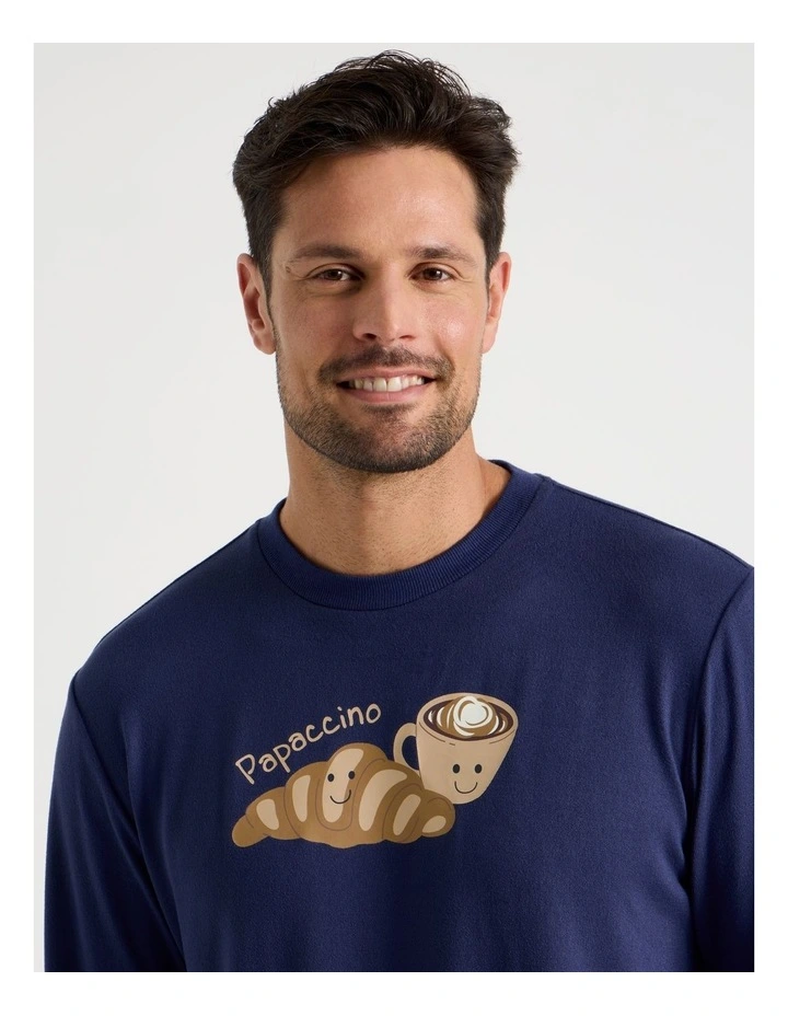 Cosy Knit Pyjama Set in Poppaccino Print image 3