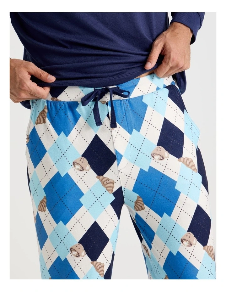 Cosy Knit Pyjama Set in Poppaccino Print image 4