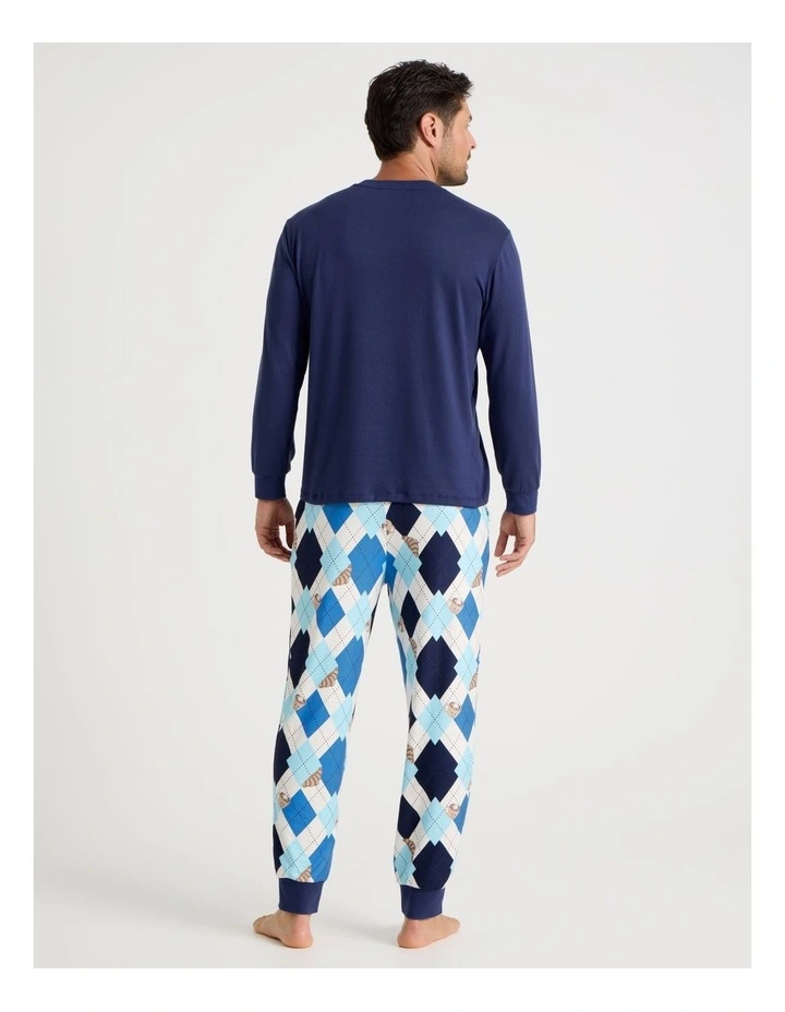 Cosy Knit Pyjama Set in Poppaccino Print image 5