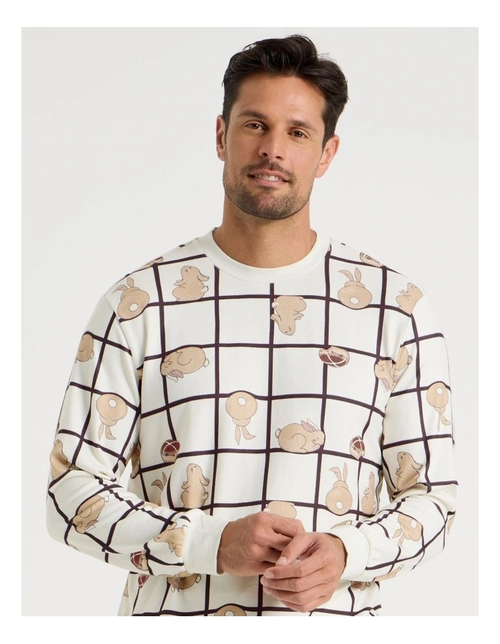 Knit Family Pyjama Set in Bunnies Print image 2
