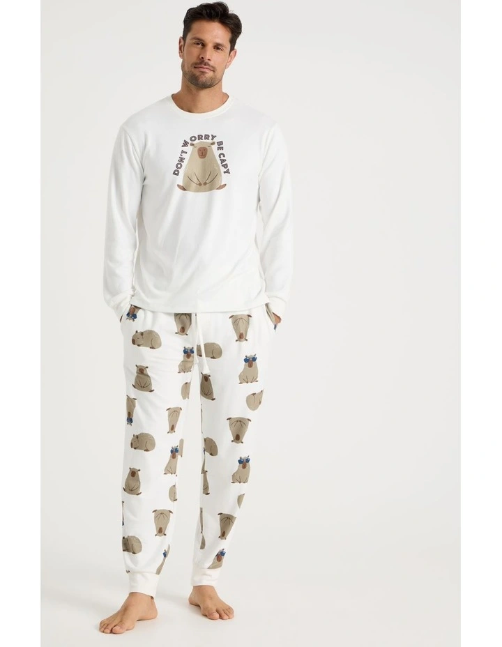 Cosy Knit Pyjama Set - Don't Worry image 1