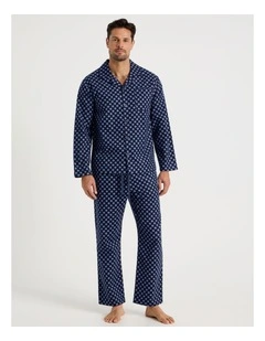 Long Sleeve Flannelette Pyjama Set in Medallion