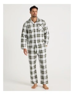 Long Sleeve Flannelette Pyjama Set in Winter Check
