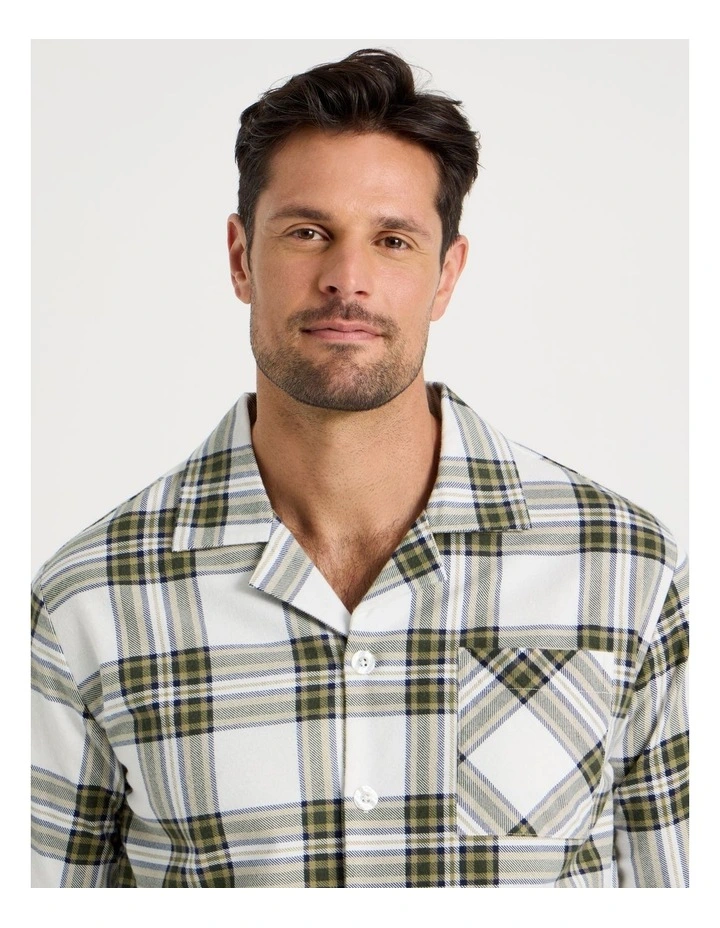 Long Sleeve Flannelette Pyjama Set in Winter Check image 2