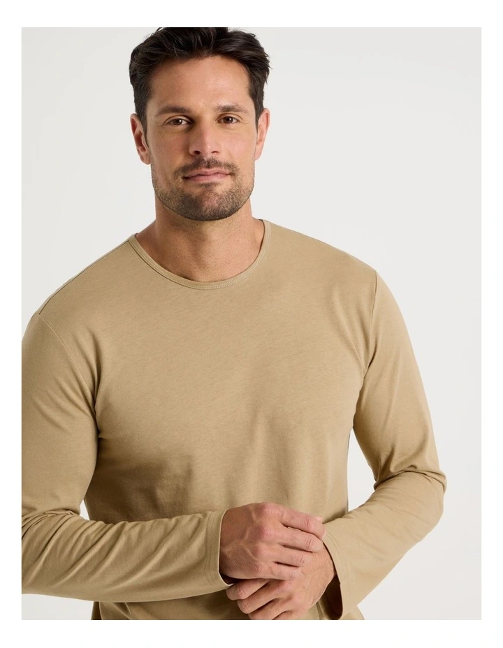 Long Sleeve Tee and Flannelette Pant Pyjama Set in Cabin Check image 2