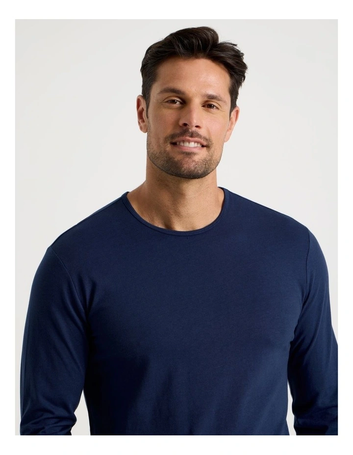 Long Sleeve Tee and Flannelette Pant Pyjama Set in Classic Check image 2