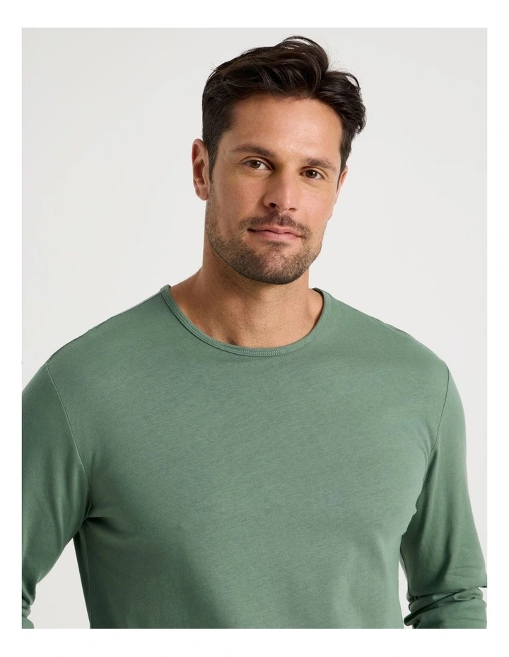 Long Sleeve Tee and Flannelette Pant Pyjama Set in Winter Check image 2