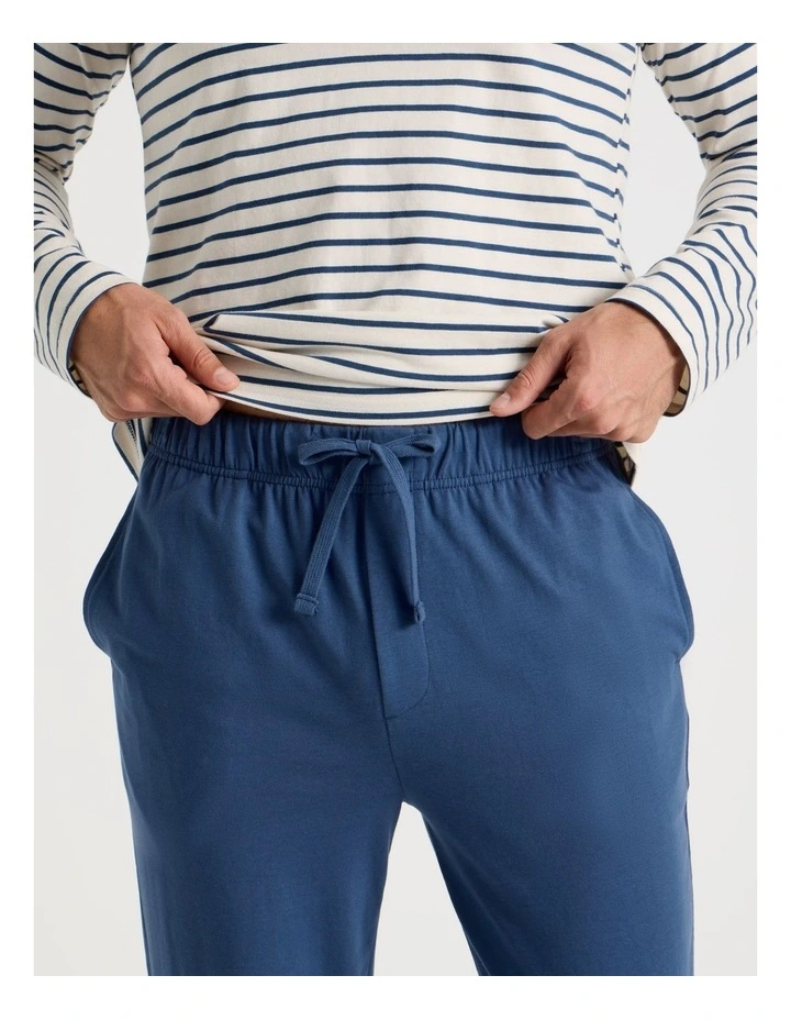 Long Sleeve Tee and Jogger Knit Pyjama Set in Classic Stripe image 4