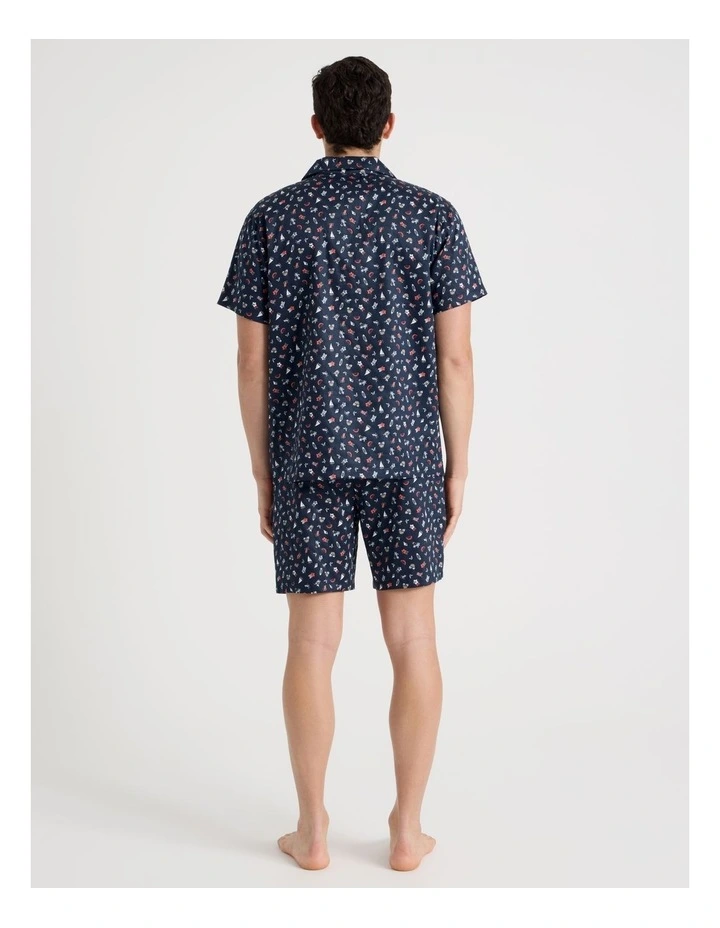 Short Sleeve Traditional Pyjama Set in Sateen Summer Fun image 4