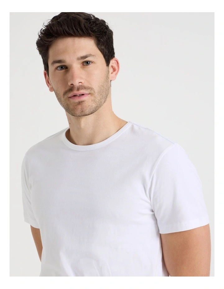Tee & Pant Pyjama Set in Poplin Classic Stripe image 4