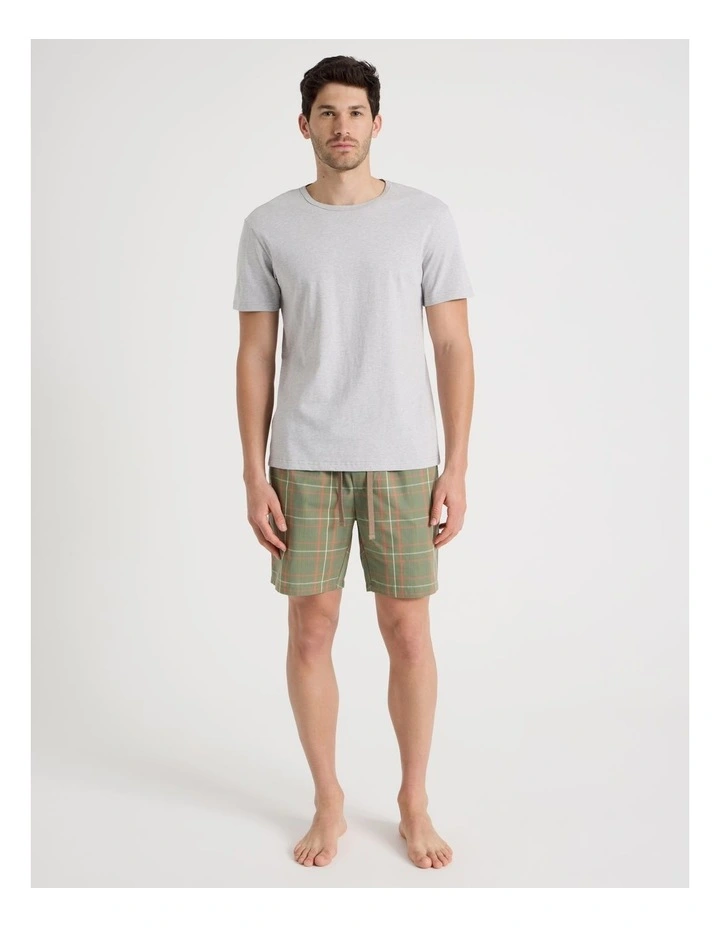 Tee & Short Set in Summer Check image 1