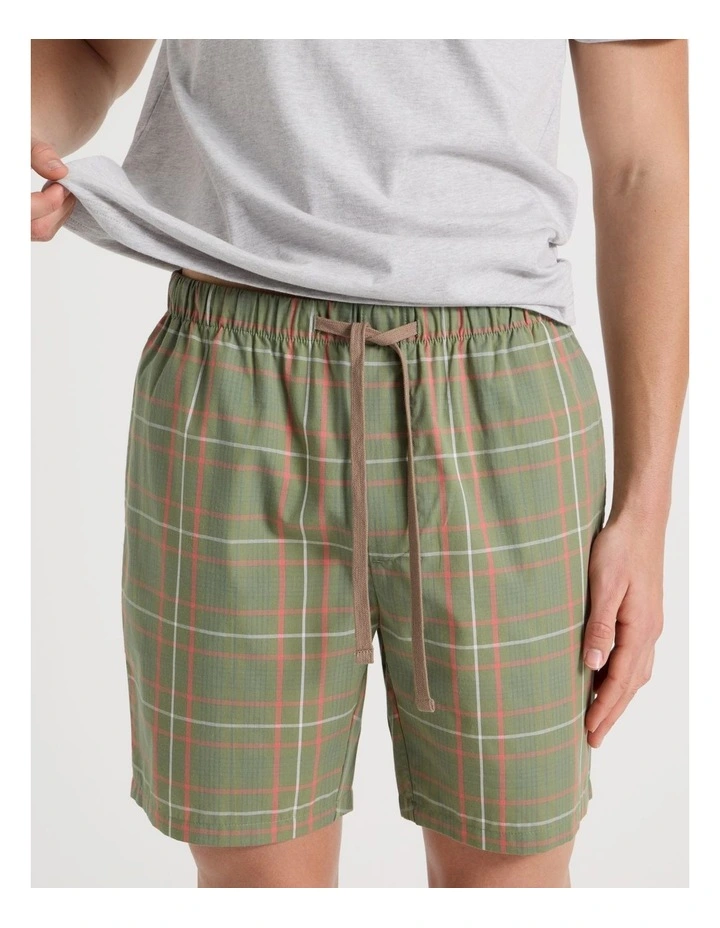 Tee & Short Set in Summer Check image 2