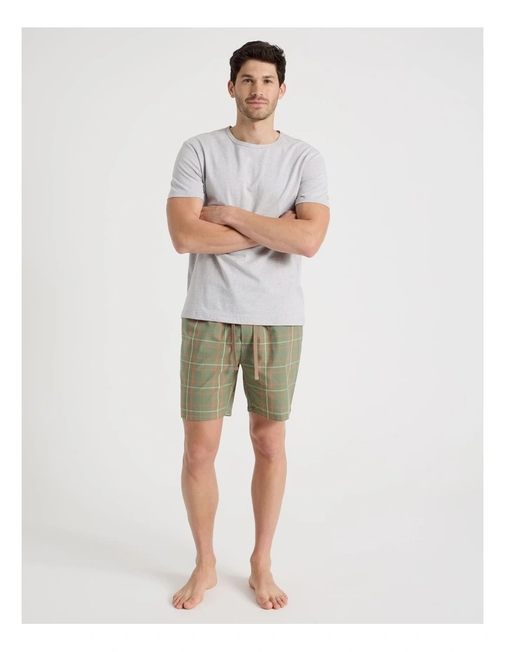 Tee & Short Set in Summer Check image 4