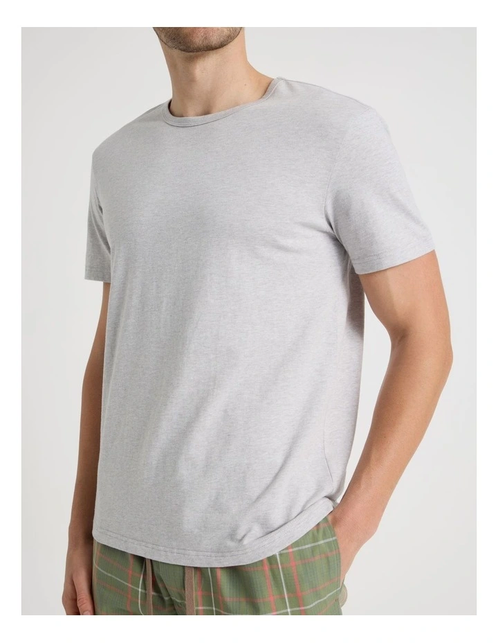 Tee & Short Set in Summer Check image 6