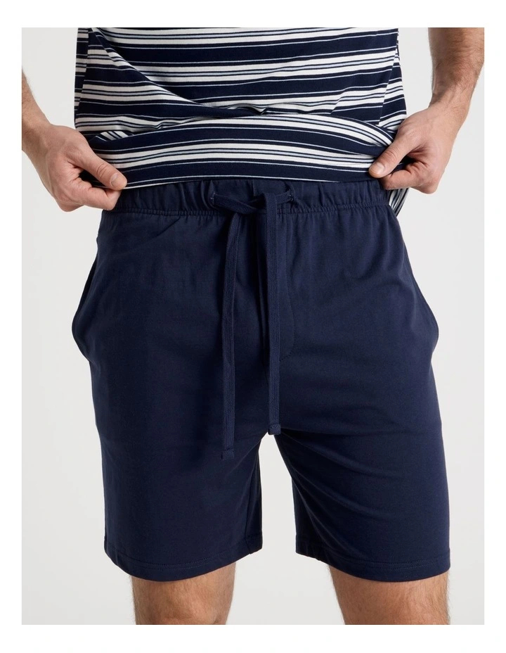 Knit Pyjama Set Navy and White Stripe image 3