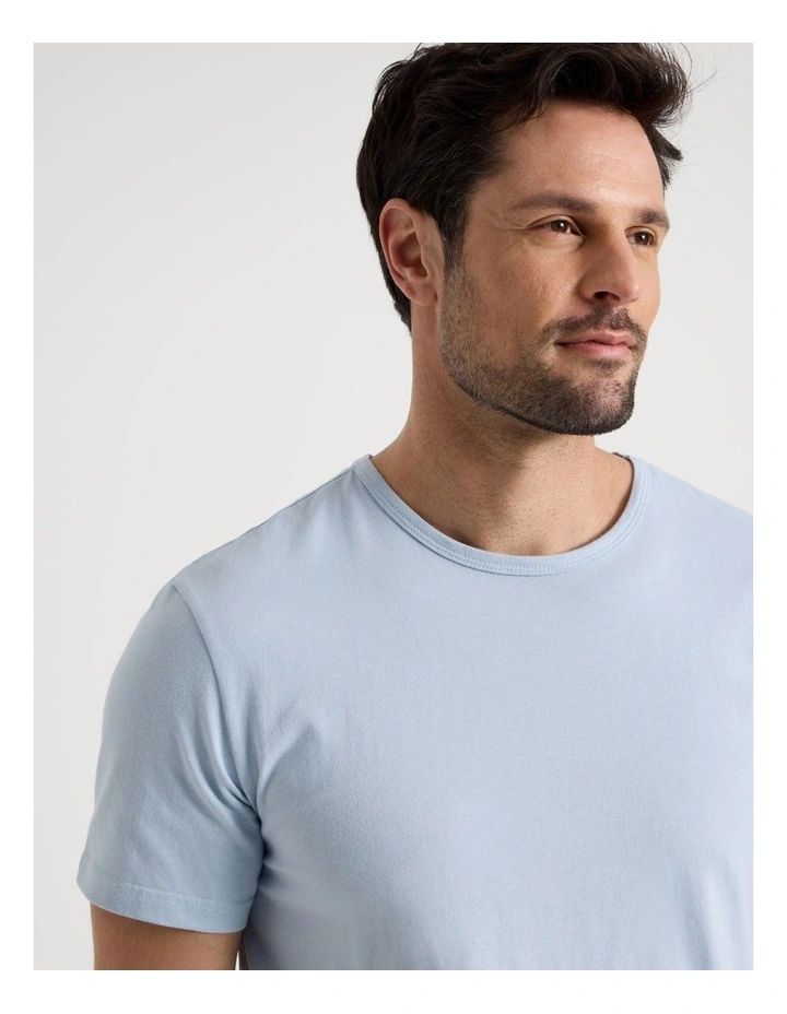 Knit Pyjama Set in Blue and Light Blue Stripe image 2