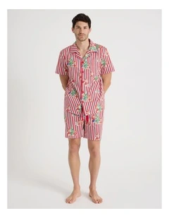 Short Sleeve Men's Family Pyjama Set in Charity Bear Print