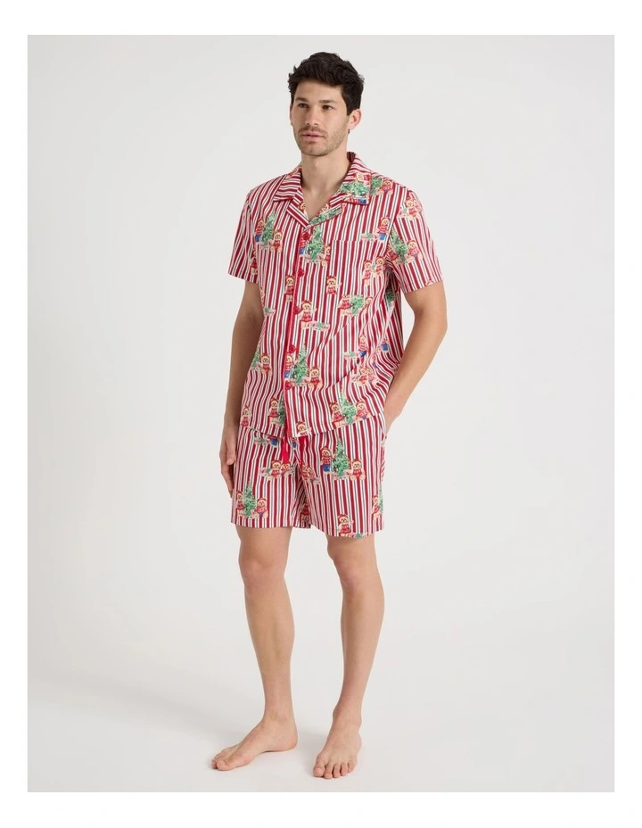 Short Sleeve Men's Family Pyjama Set in Charity Bear Print image 3