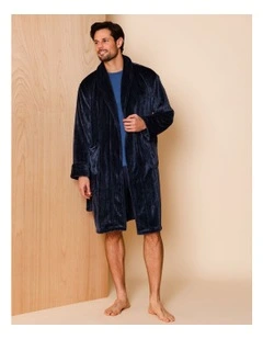 Shawl Robe in Navy