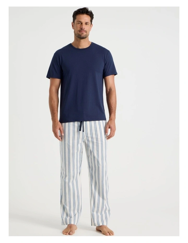 2 Pack Sleep Tees in Navy & Ecru image 3