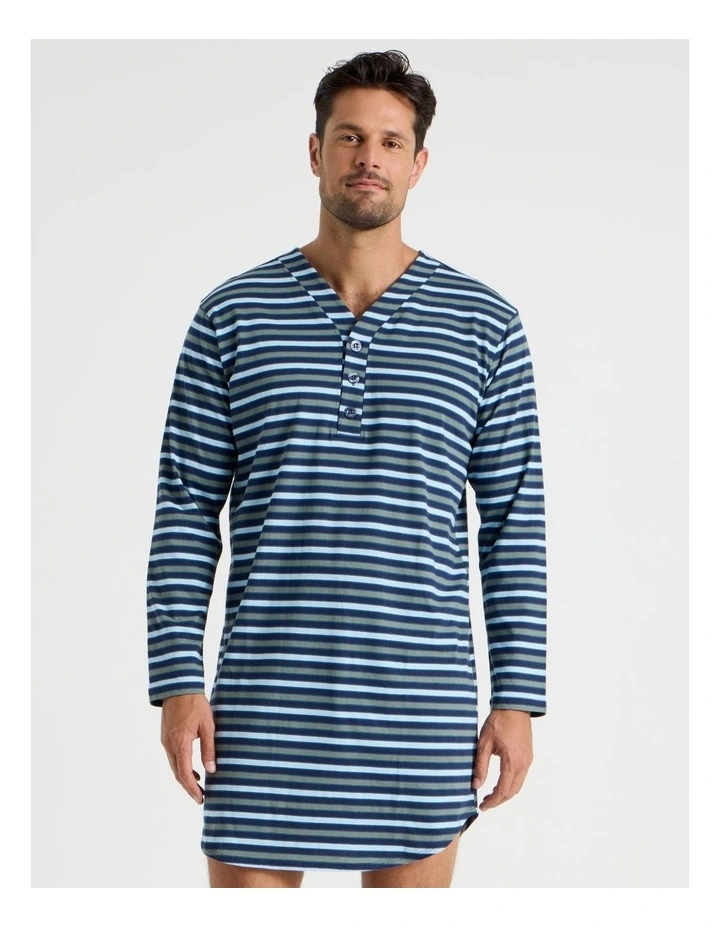 Nightshirt in Blue Stripe image 1