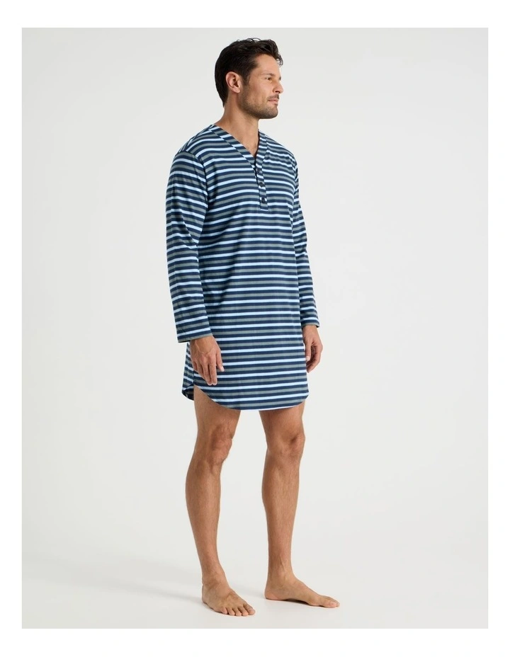 Nightshirt in Blue Stripe image 2