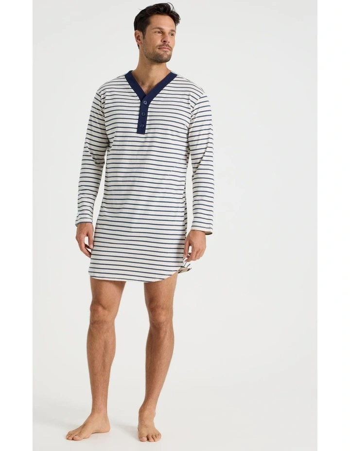 Nightshirt in Black & White Stripe image 2