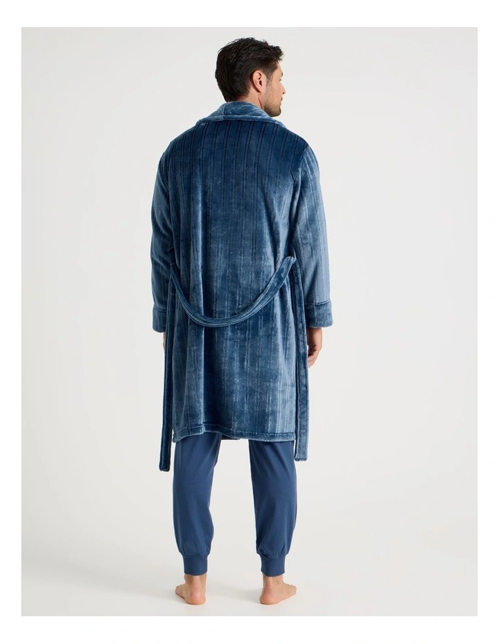 Shawl Robe in Navy image 5