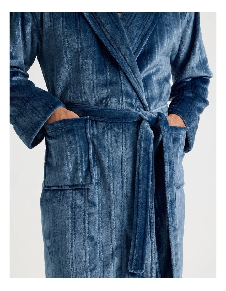 Shawl Robe in Navy image 6