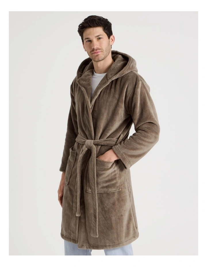 Hooded Robe in Mushroom image 2