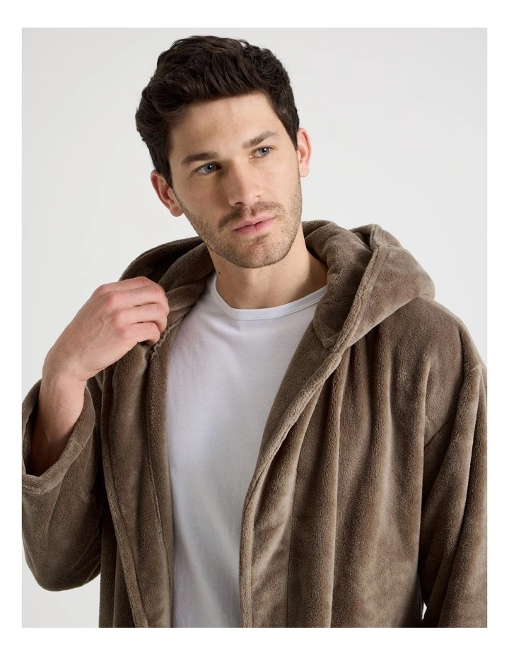 Hooded Robe in Mushroom image 3
