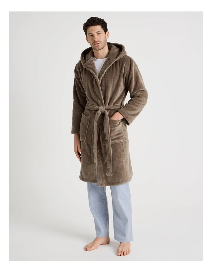 Hooded Robe in Mushroom image 4