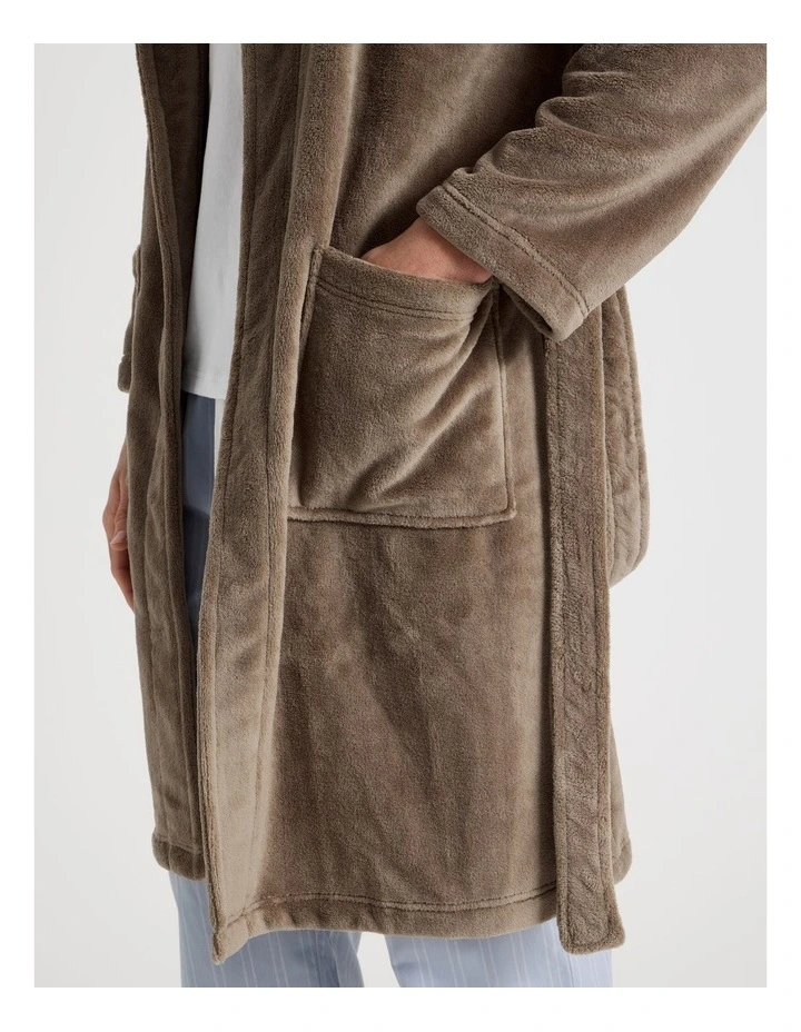 Hooded Robe in Mushroom image 7