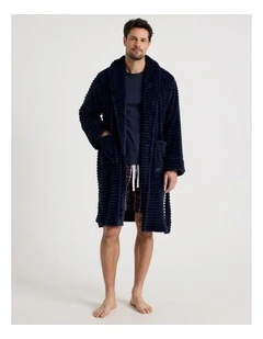 Shawl Robe in Navy