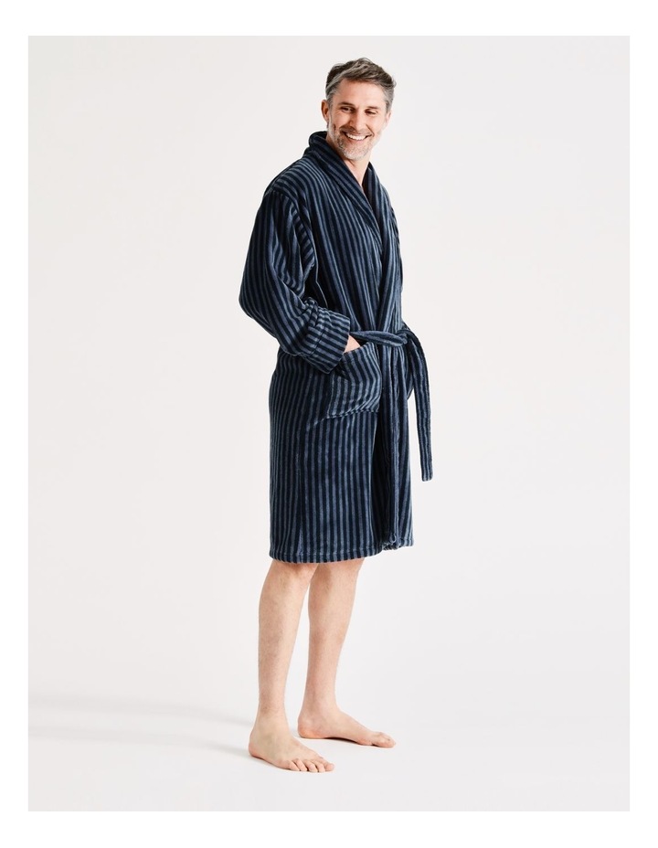 100 percent cotton dressing gown Men's 100% Cotton Dressing Gown - Blue and White Stripe | Luxury Dressing Gowns