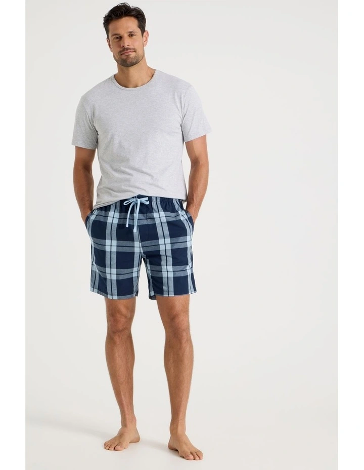 2 Pack Poplin Sleep Shorts in Classic image 3