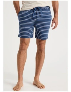 2 Pack Knit Sleep Shorts in Assorted Stripes