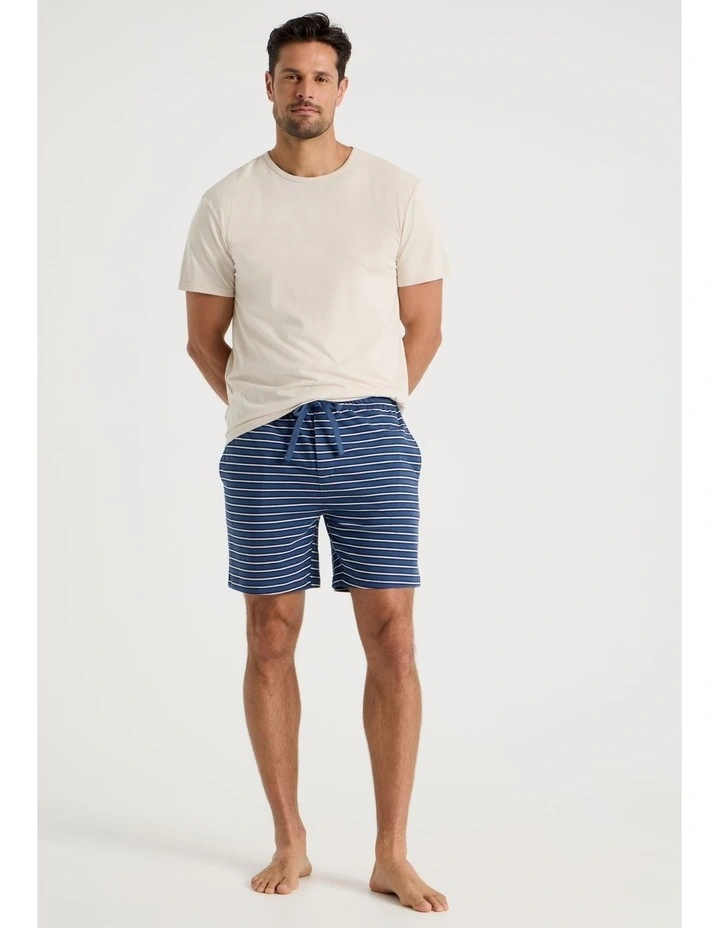 2 Pack Knit Sleep Shorts in Assorted Stripes image 3