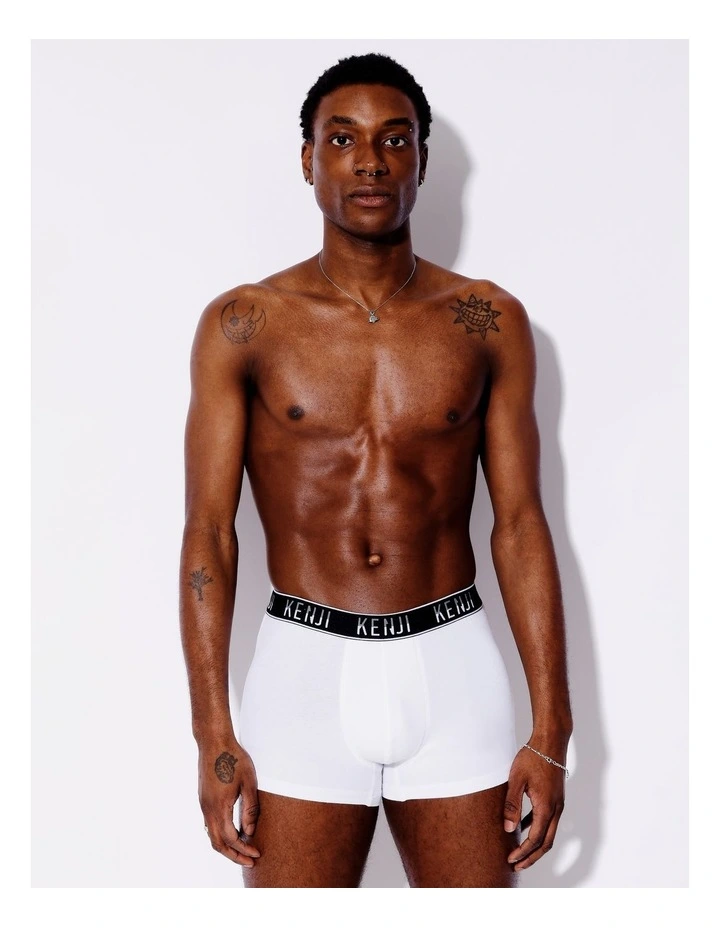3 Pack Plain Trunks in Hardcore image 5