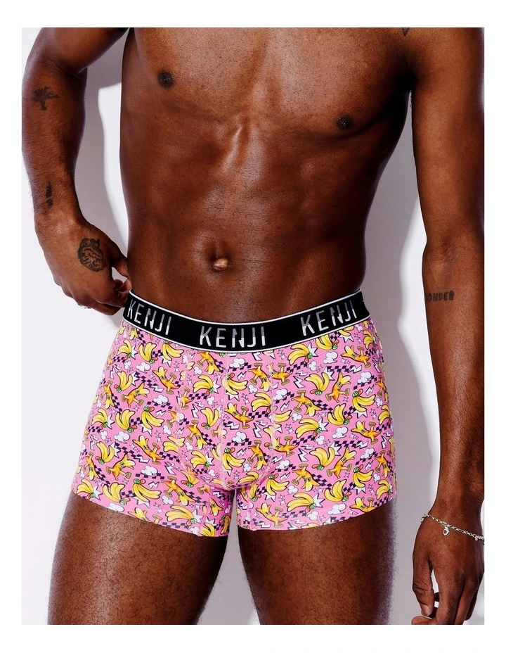 3 Pack Fashion Trunks in Peeling Zesty image 3