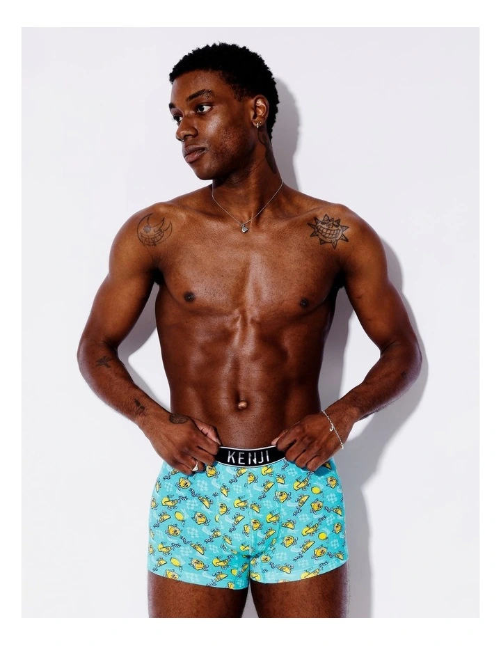 3 Pack Fashion Trunks in Peeling Zesty image 5