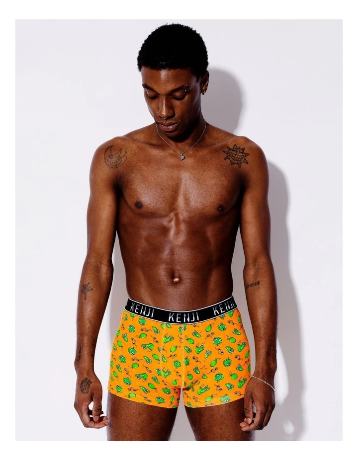 3 Pack Fashion Trunks in Peeling Zesty image 6