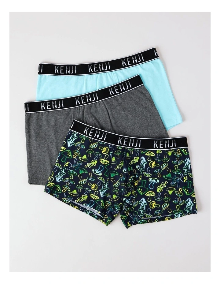 3 Pack Fashion Trunks in Fun Guy image 1