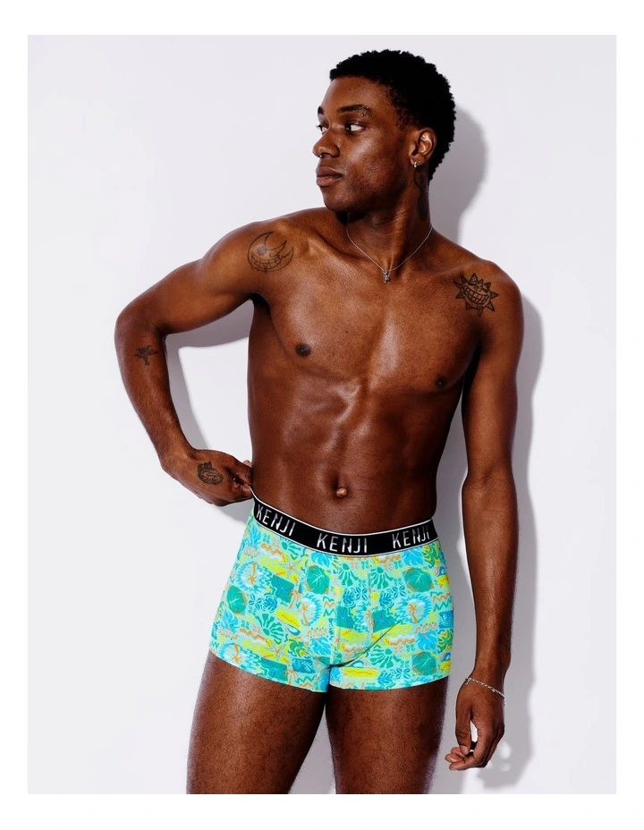 3 Pack Fashion Trunks in Tropics image 2