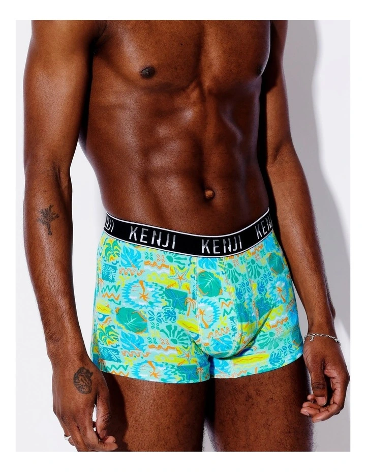 3 Pack Fashion Trunks in Tropics image 3