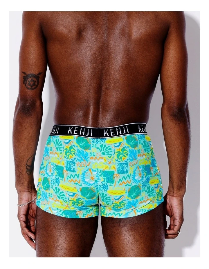 3 Pack Fashion Trunks in Tropics image 4