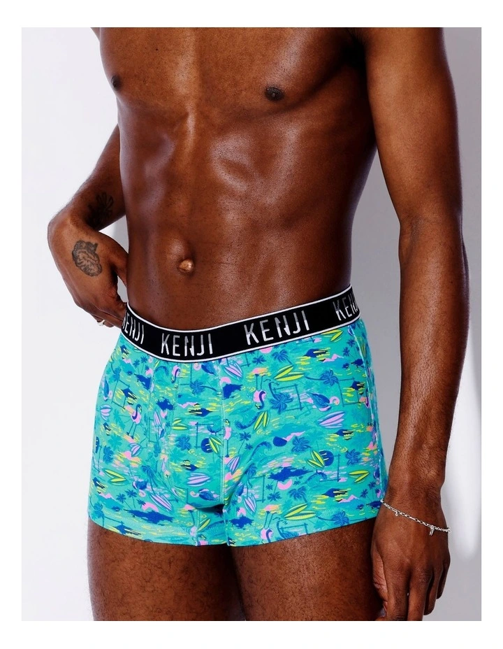 3 Pack Fashion Trunks in Island Time image 3