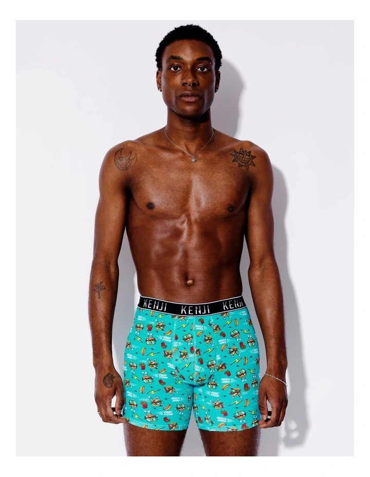 3 Pack Fashion Long Leg Trunks in Fast Food image 2