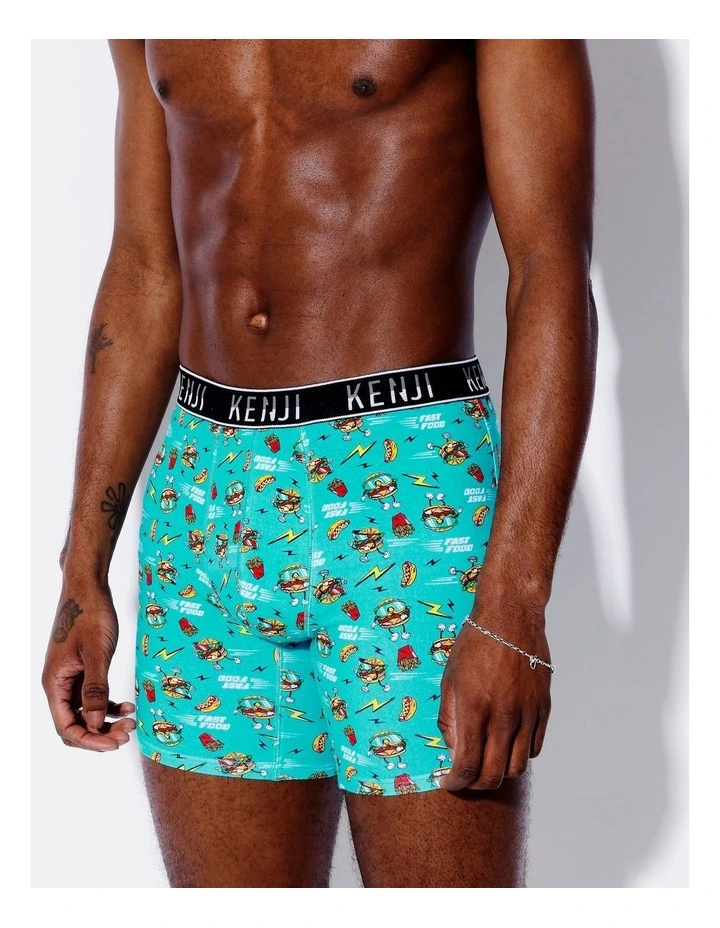 3 Pack Fashion Long Leg Trunks in Fast Food image 3